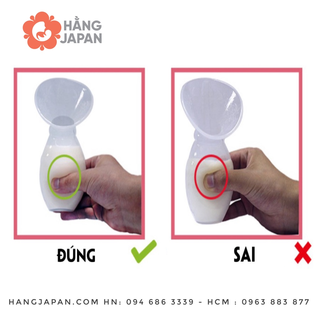 Cốc Hứng Sữa Silicon Cmbear cao cấp an toàn và tiện lợi cho mẹ bỉm sữa