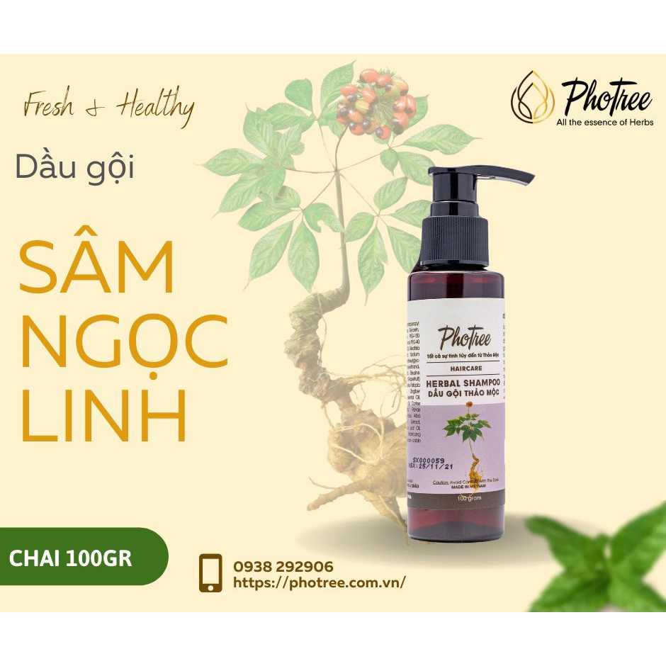 Dầu Gội Sâm Ngọc Linh PhoTree 100grams