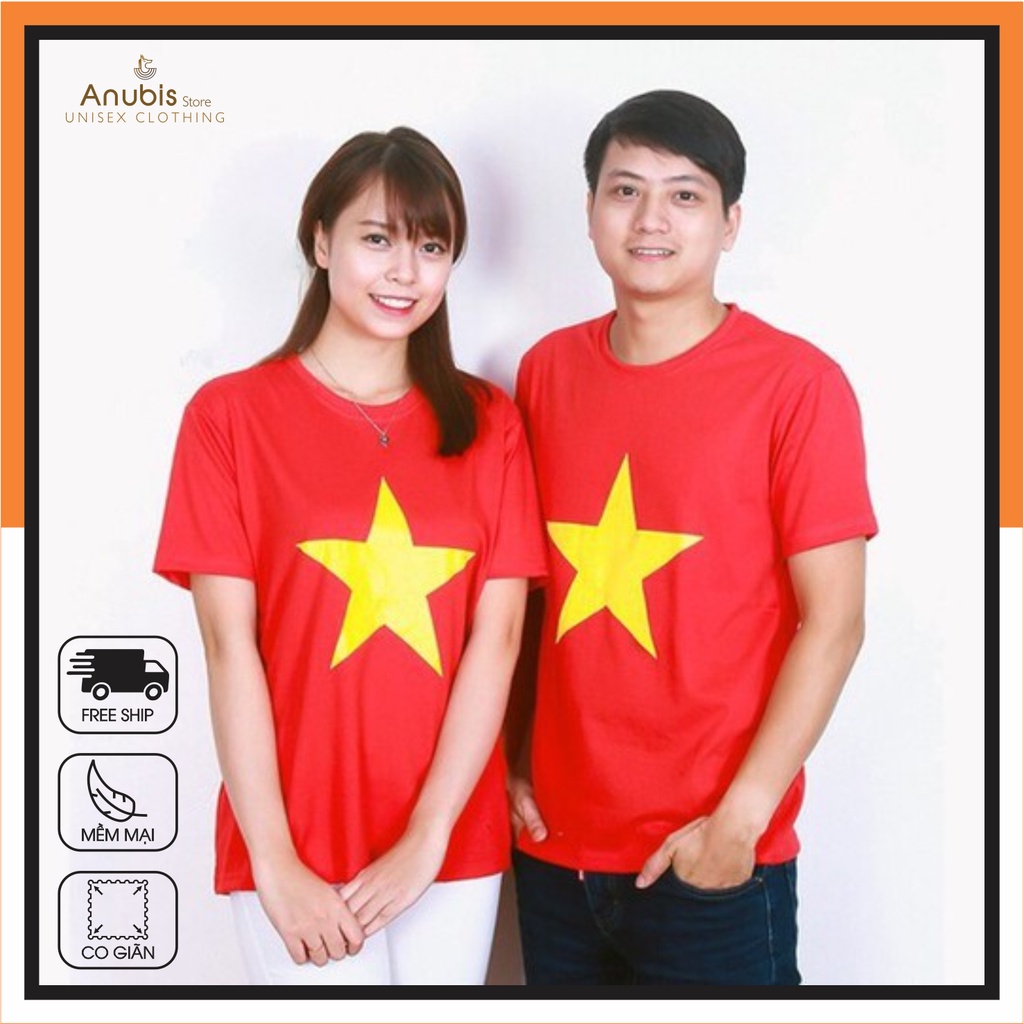 [HOT] ÁO THUN VIỆT NAM, ÁO CỜ ĐỎ SAO VÀNG CỔ ĐỘNG, CỔ VŨ