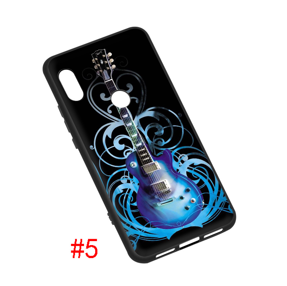 Ốp Lưng Silicone Hình Đàn Guitar Cho Xiaomi Mi 8 A2 A3 10 10t Lite 9 Se Poco M3 X3 Nfc F2 Pro