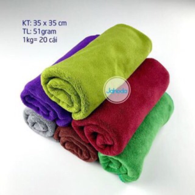 10 Khăn mặt trẻ em hình vuông có móc treo