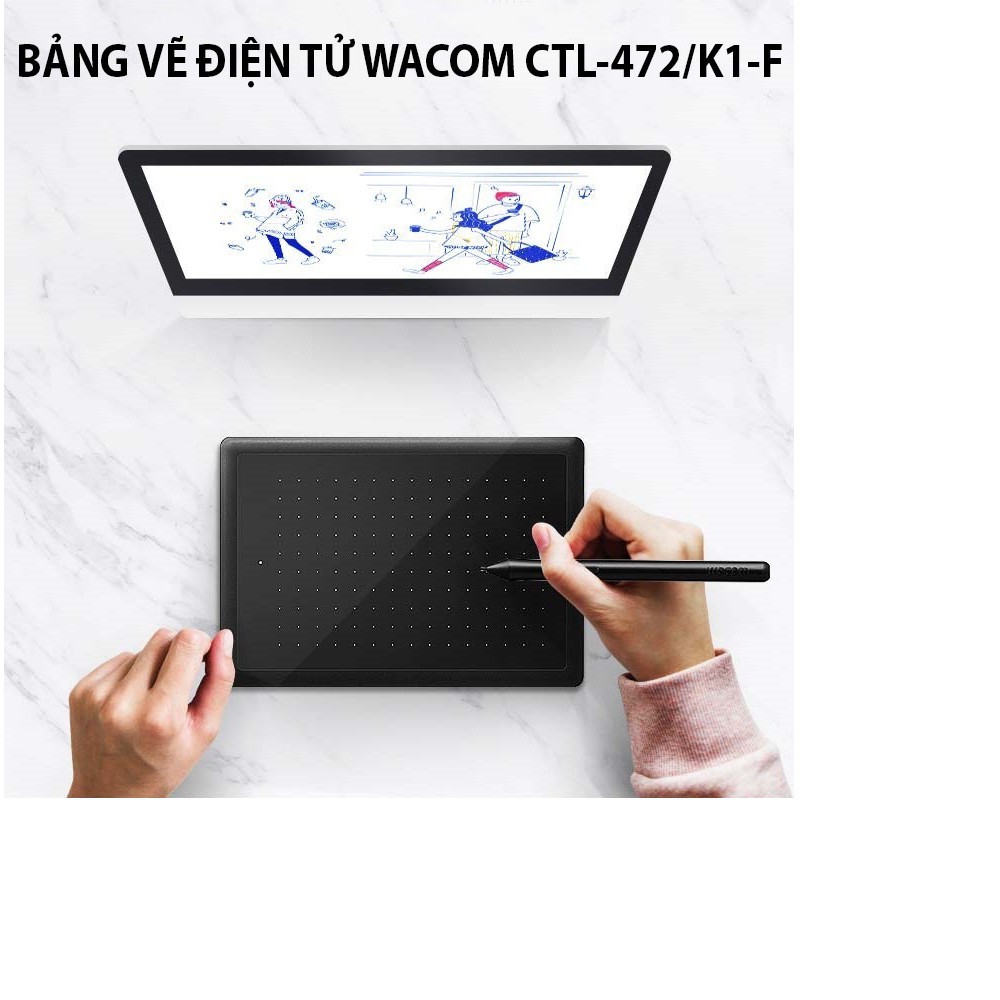 Bảng vẽ đồ họa kỹ thuật số Wacom CTL-472 cao cấp