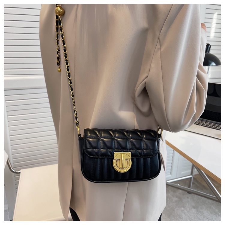 Túi xách nữ, túi đeo chéo da trám khóa xoay tròn thời trang cao cấp