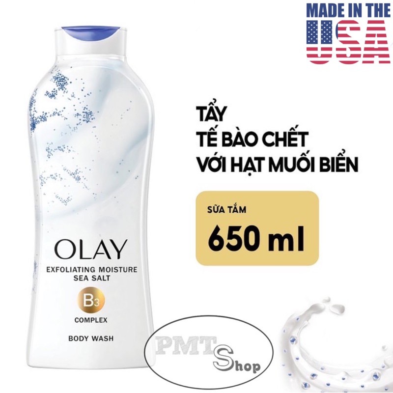 Sữa tắm dưỡng ẩm Olay 650ml Muối Biển | Hạnh Nhân | Hoa Lan | Dâu | Bơ Sữa | Chống lão hóa , Age 364ml | BigBuy360 - bigbuy360.vn