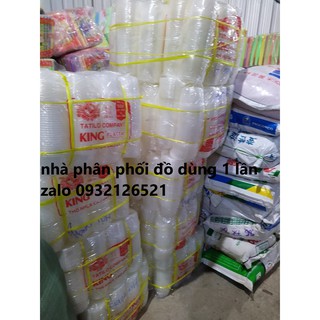 hộp nhựa tròn dùng 1 lần sạch 500ml đựng hủ tiếu đựng bánh canh đựng súp 50 cái có nắp