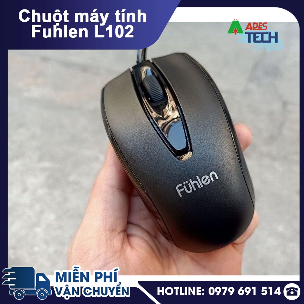 Chuột Máy Tính Có Dây Fuhlen L102 Kết nối USB | Chuột Văn Phòng Fuhlen Chính Hãng