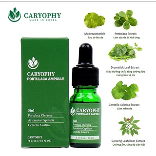 [MỚI] Tinh Chất Rau Má Mụn Caryophy Portulaca Ampoule [KÈM VIDEO]