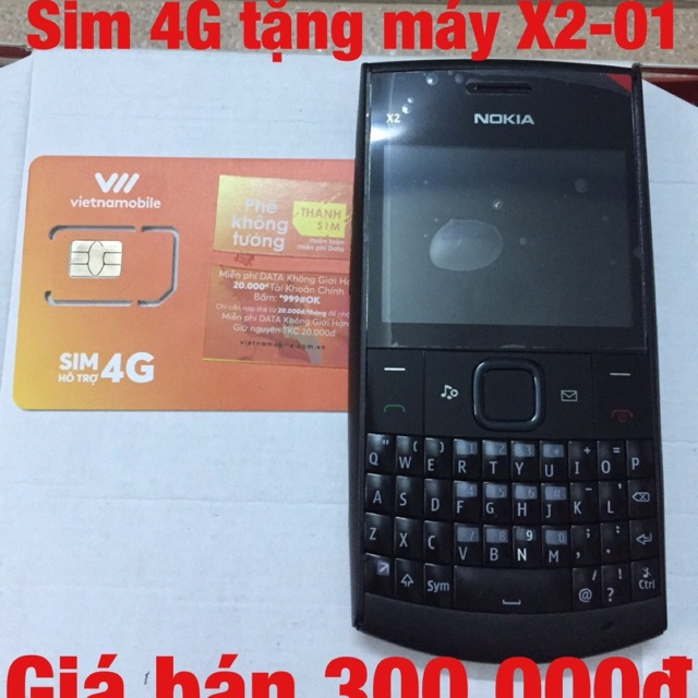 Mua sim 4G vietnamobile tặng máy X2-01