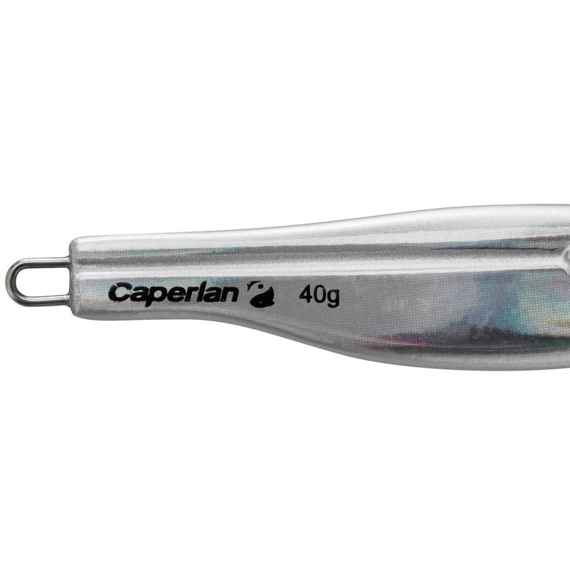 Mồi spinner câu cá biển seaspoon 40 g bạc Decathlon Caperlan
