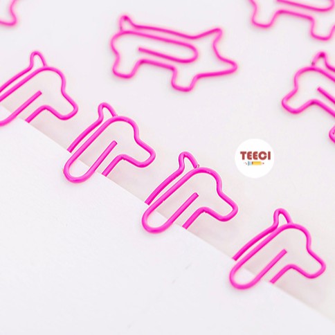 Kẹp Giấy Kim Loại Kẹp Đánh Dấu Vở Hình Chú Lợn Đáng Yêu D031