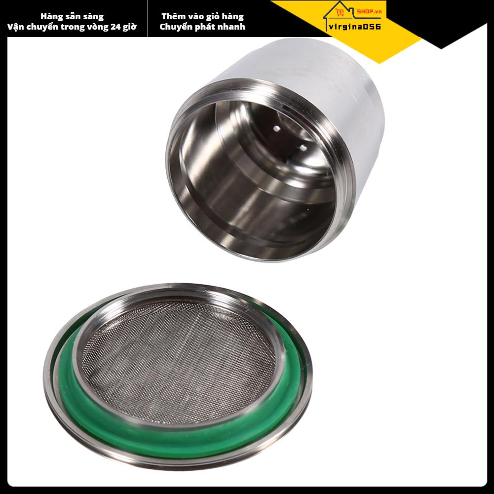 Virgina056 Virgina056 2 loại Viên nang cà phê có thể tái sử dụng bằng thép không gỉ Tương thích cho máy pha Nespresso
