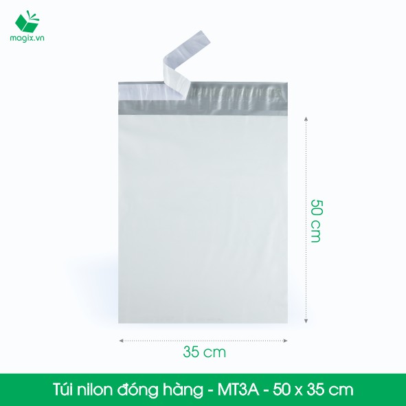 MT3A - 50x35 cm - 100 túi nilon 2 lớp đóng hàng thay thùng hộp carton