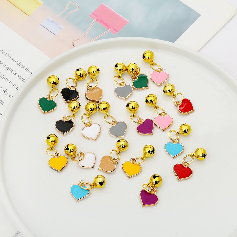 Mặt vòng cổ gắn chuông bằng kim loại họa tiết hoạt hình sáng tạo xinh xắn dành cho thú cưng