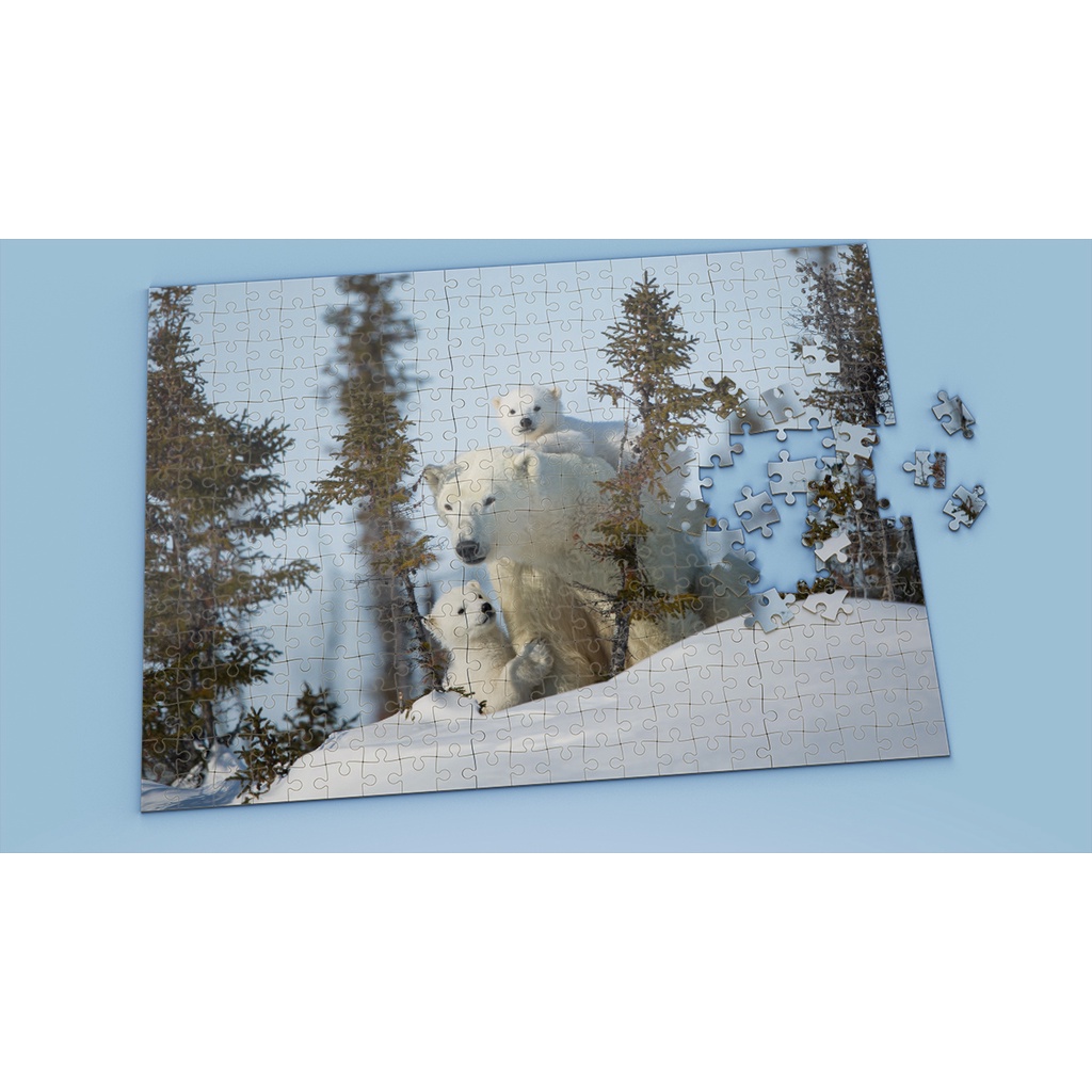 Tranh ghép hình POLAR BEAR - Mẫu 18 - Nhận in theo yêu cầu
