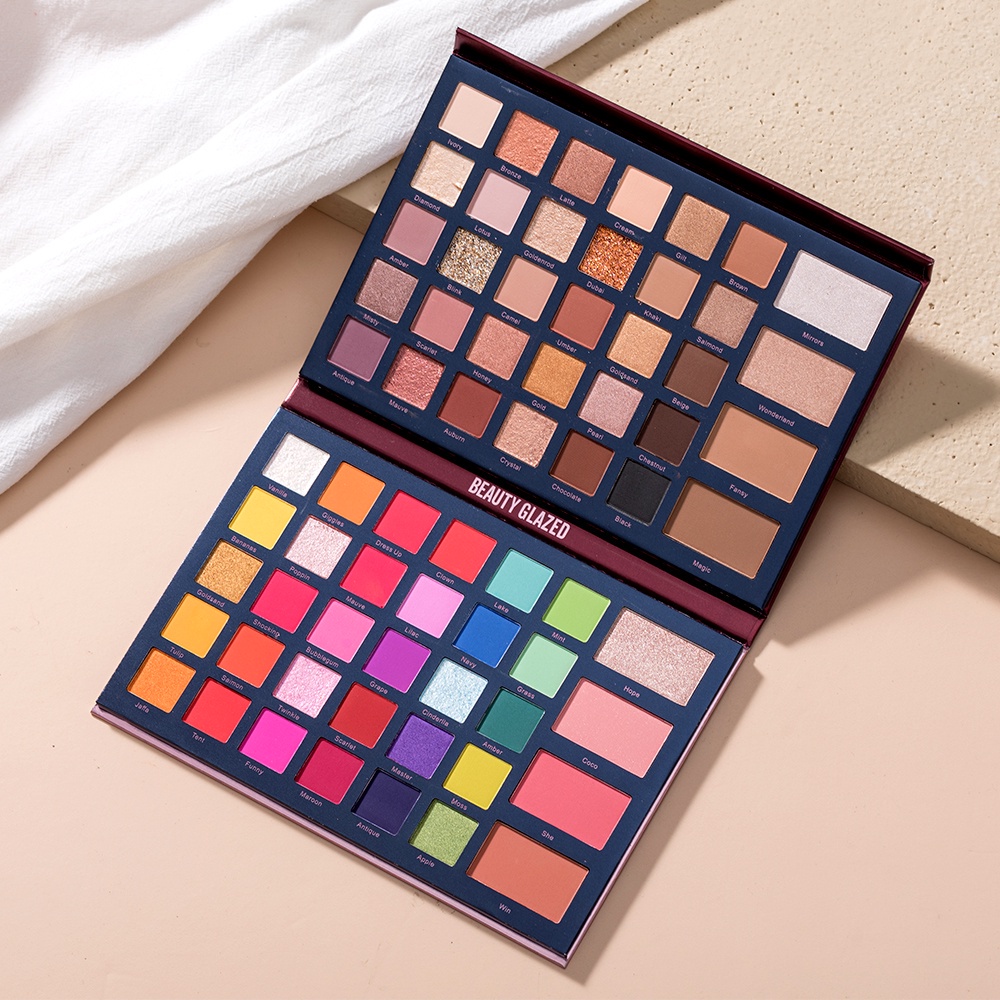 Bảng Phấn Mắt BEAUTY GLAZED 68 Màu Lấp Lánh Chống Thấm Nước Trang Điểm Đa Năng