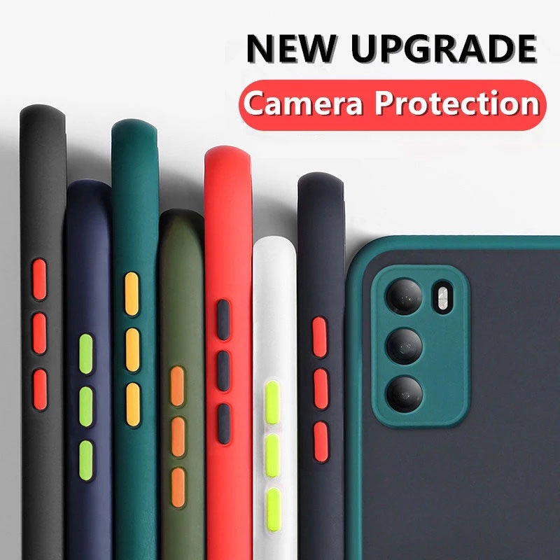 Ốp Điện Thoại Màu Trong Suốt Mặt Nhám Chống Sốc Thời Trang Cho Realme 9 8 7 6 5 Pro Plus Pro+ 5s 5i 6i GT Neo Q3 Pro 5G 4G 2022