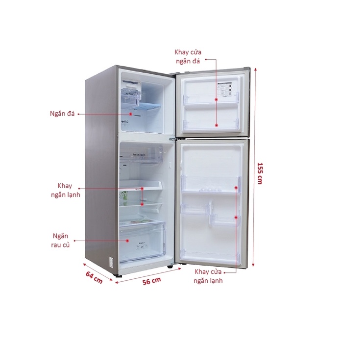 Tủ lạnh Samsung Inverter 234 lít RT22FARBDSA - Showroom Tivi TPHCM