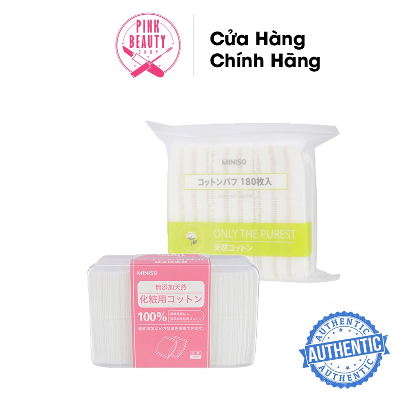 Bông tẩy trang Miniso Nhật Bản