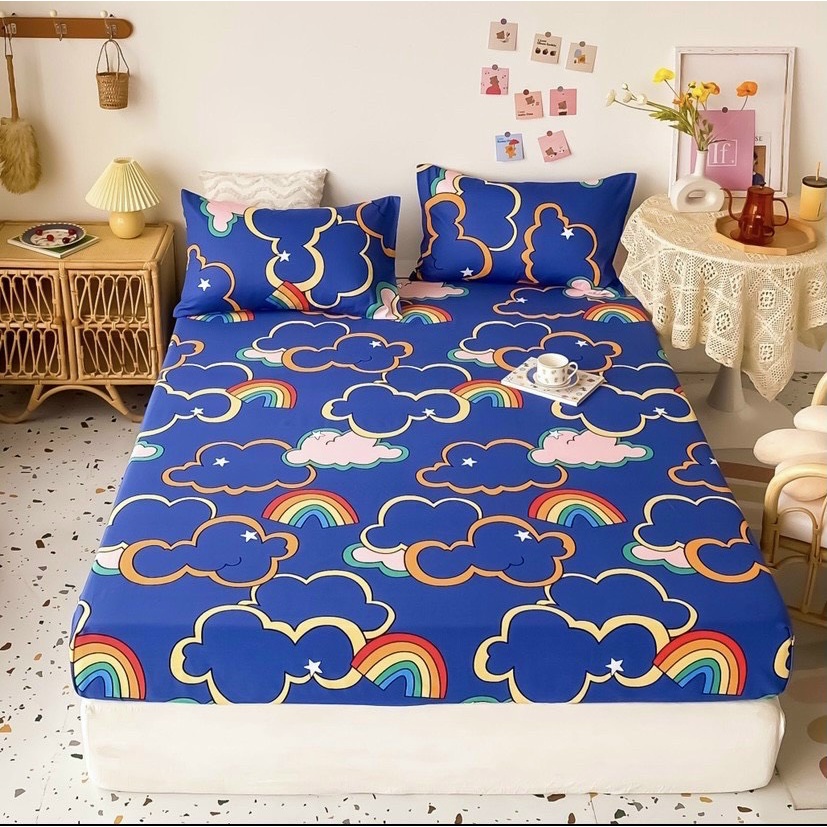 Bộ ga giường Cotton 100% LIDACO CT100 mẫu mã mới phong cách Hàn Quốc bao mọi kích thước nệm | BigBuy360 - bigbuy360.vn