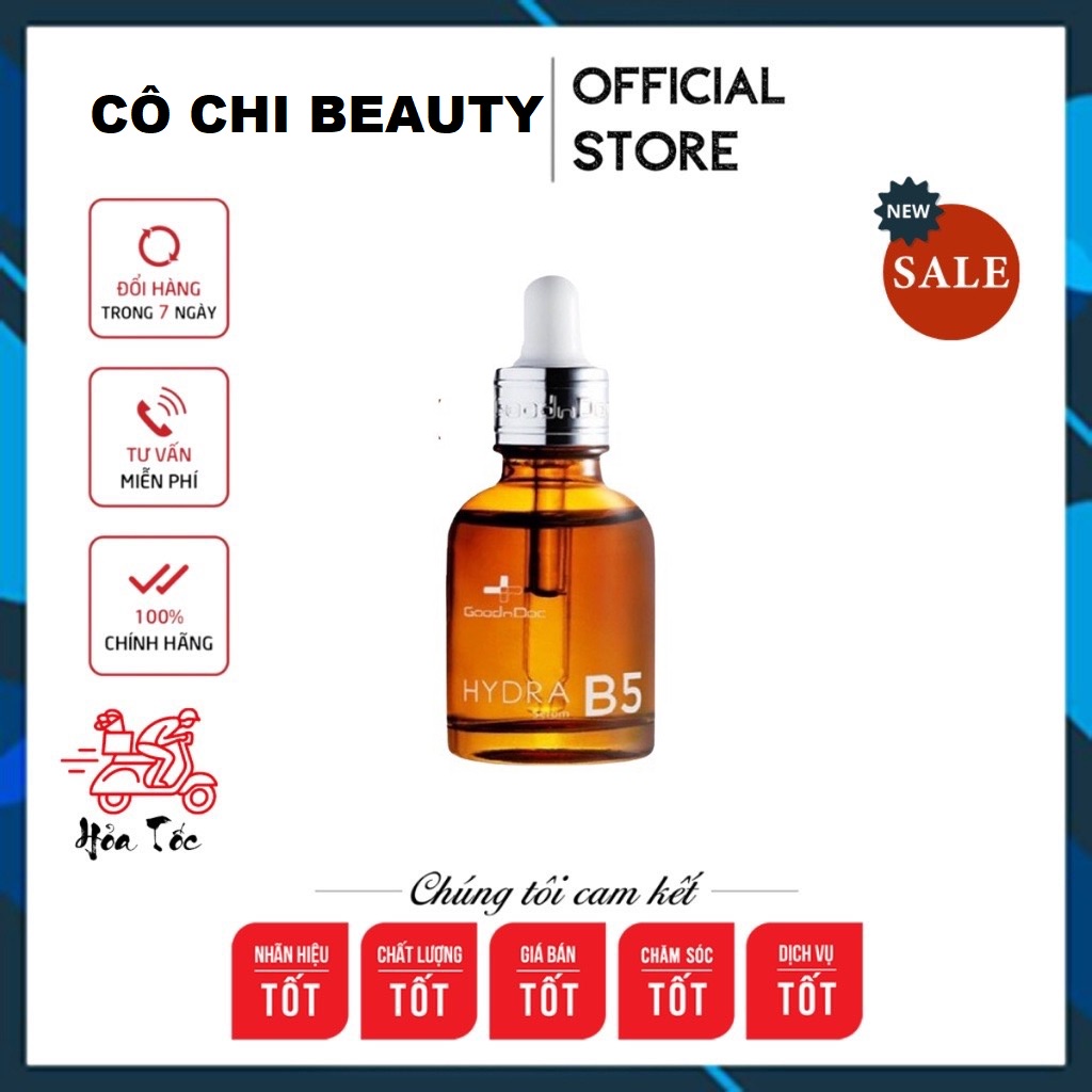 Tinh chất serum dưỡng da b5 Goodndoc ha b5 và Vitamin C -Tiệm Cô Chi PY