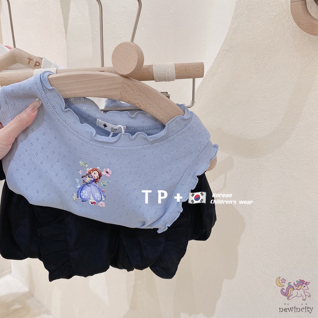 Đầm Sát Nách In Họa Tiết Hoạt Hình Phong Cách Hàn Quốc Thời Trang Mùa Hè Cho Bé Gái