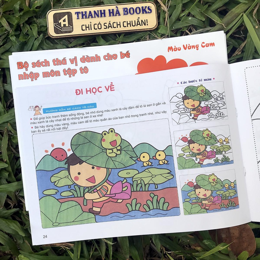 Sách - Bộ sách thú vị dành cho bé nhập môn tập tô: Bé Tập Tô Màu - Màu Vàng Cam (2-6 tuổi)