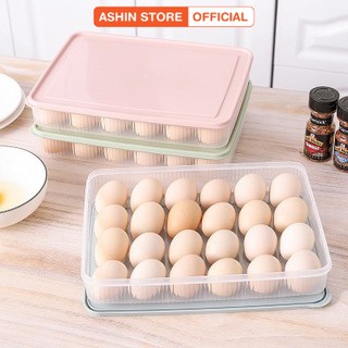 Hộp Đựng Trứng Gà 24 Quả Có Nắp Tiện Lợi