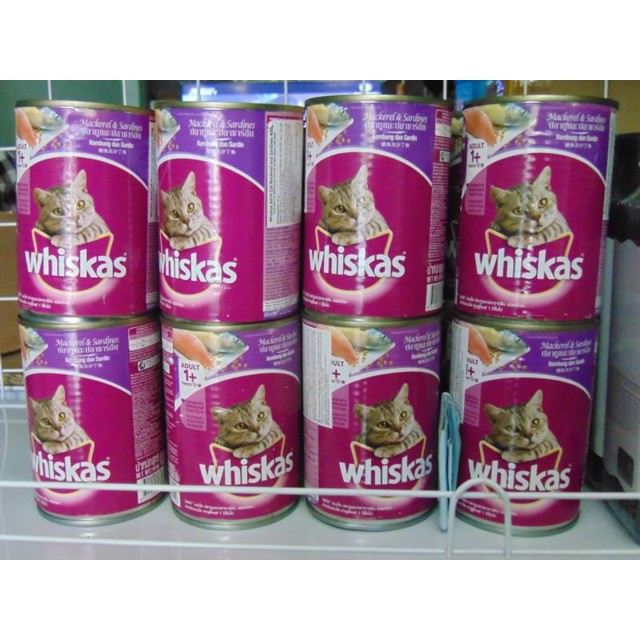 1 thùng 24 lon pate Whiskas cho mèo trưởng thành - lon 400gr