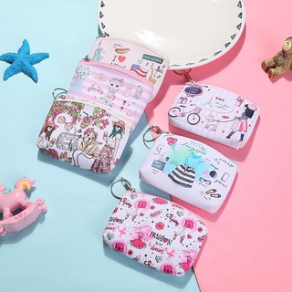 Ví cầm tay mini kèm móc khóa