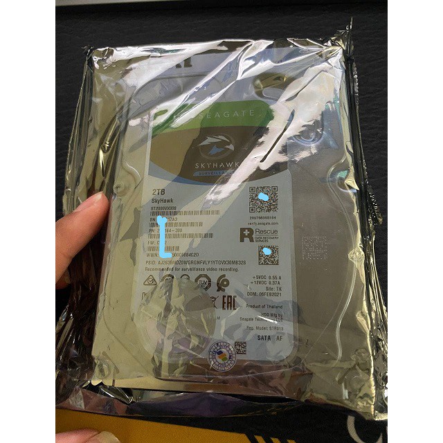 Ổ cứng HDD Seagate SkyHawk 2TB 5900RPM SATA 3.5" ST2000VX008 - Hàng Chính Hãng FPT | BigBuy360 - bigbuy360.vn