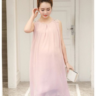 Váy bầu hồng thời trang hè 2019