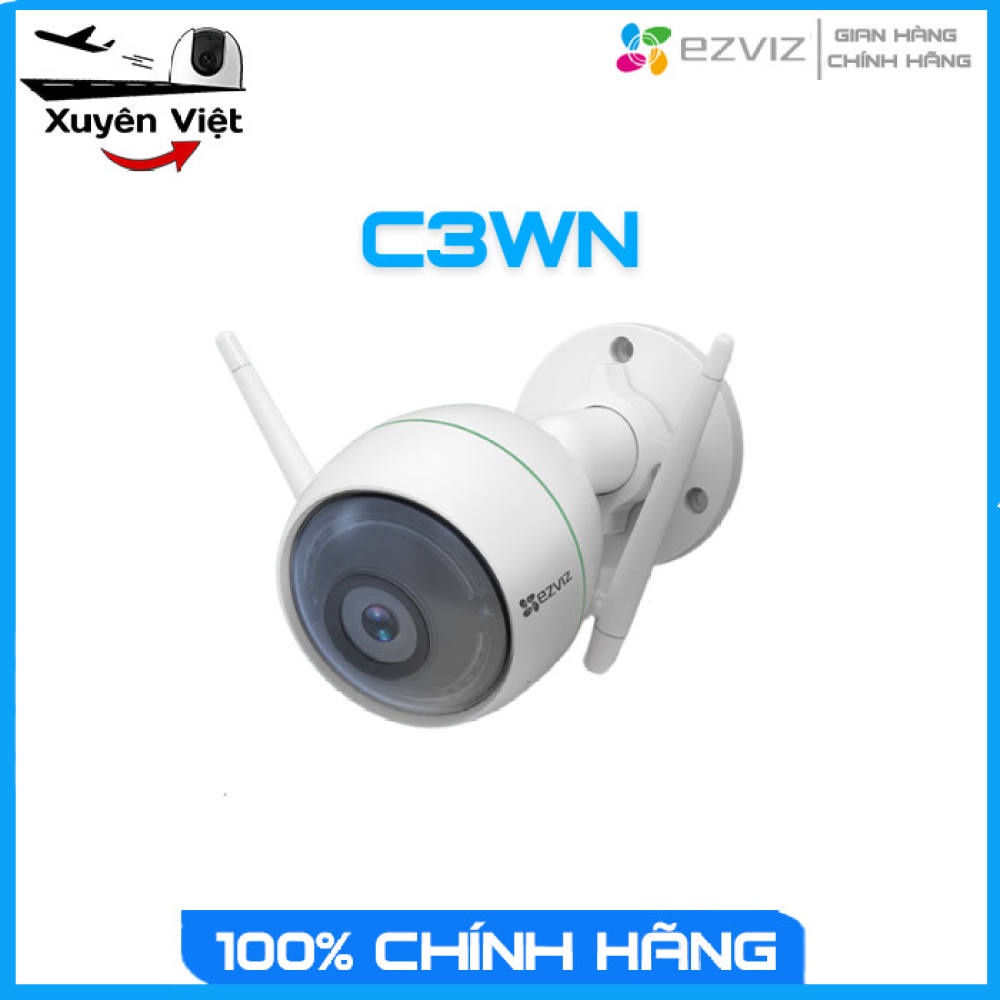 Camera C3WN Ezviz Phát Hiện Chuyển Động Thông Minh, Hỗ Trợ Khe Cắm Thẻ Nhớ 256GB - Bảo Hành 24 Tháng