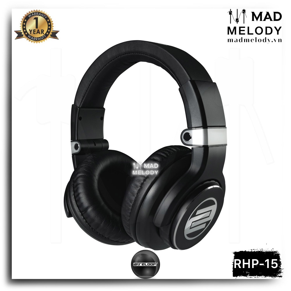 Reloop RHP-15 Professional Closed-Back DJ Headphones (Tai nghe DJ chuyên nghiệp chất âm cực đỉnh kín tai, Brand New)
