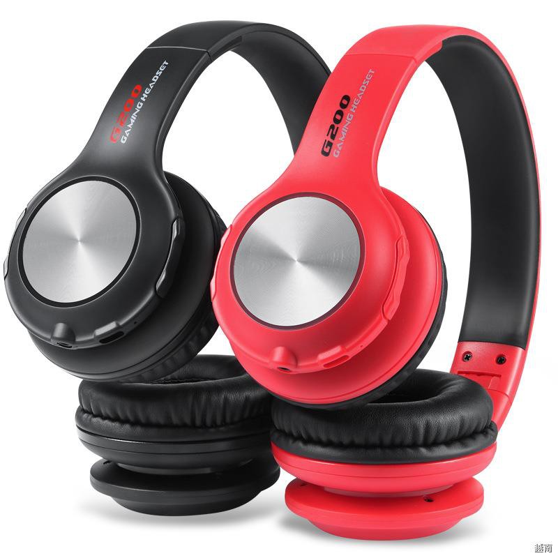 ◄♧❇Tai nghe bluetooth không dây xuyên biên giới chơi game máy tính điện thoại di động bass nặng thể thao chạy gập n