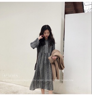 Đầm vintage hoạ tiết đủ size