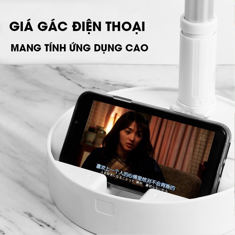 Quạt phun sương, quạt gấp gọn phun sương tích điện đa tính năng cao cấp - Sạc pin điện thoại đèn ngủ, 3 mức độ gió