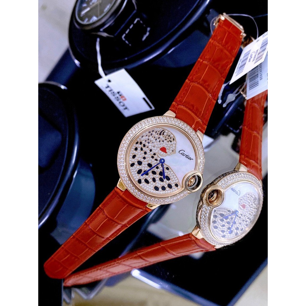 ĐỒNG HỒ NỮ CATIER_JAGUAR DÂY DẠ THỜI TRANG CAO CẤP