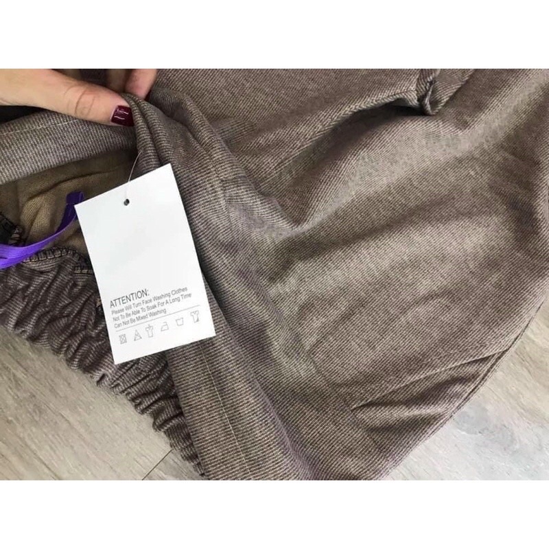 Quần bầu chất tăm dáng suông và baggy