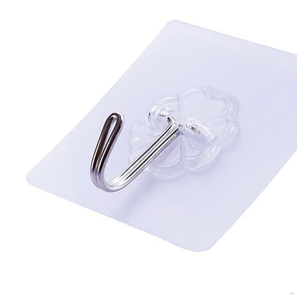 Bộ 6 Móc Treo Đồ Dán Tường Trong Suốt