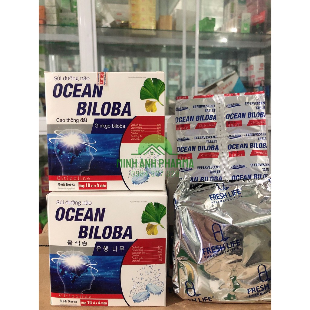 Viên sủi Dưỡng não OCEAN BILOBA