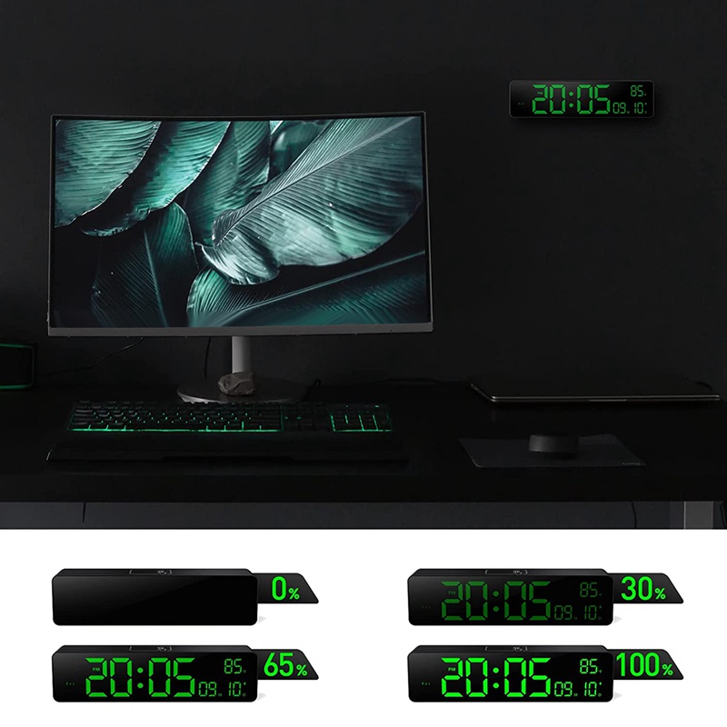 Đồng Hồ Báo Thức Kỹ Thuật Số 12 / 24Hr Không Ồn