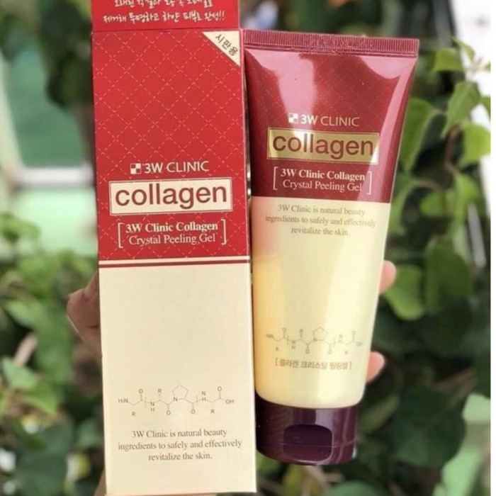 Gel tẩy da chết 3W Clinic Collagen 180ml