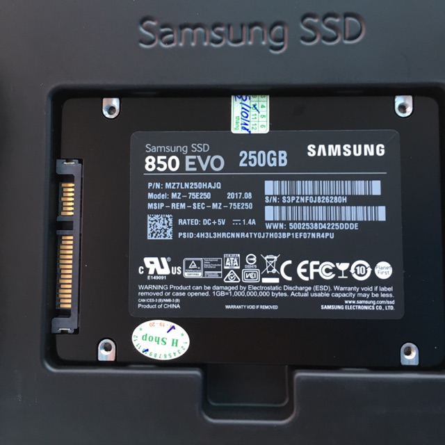 Ssd samsung 250gb 850 evo mới 100% chính hãng full vat