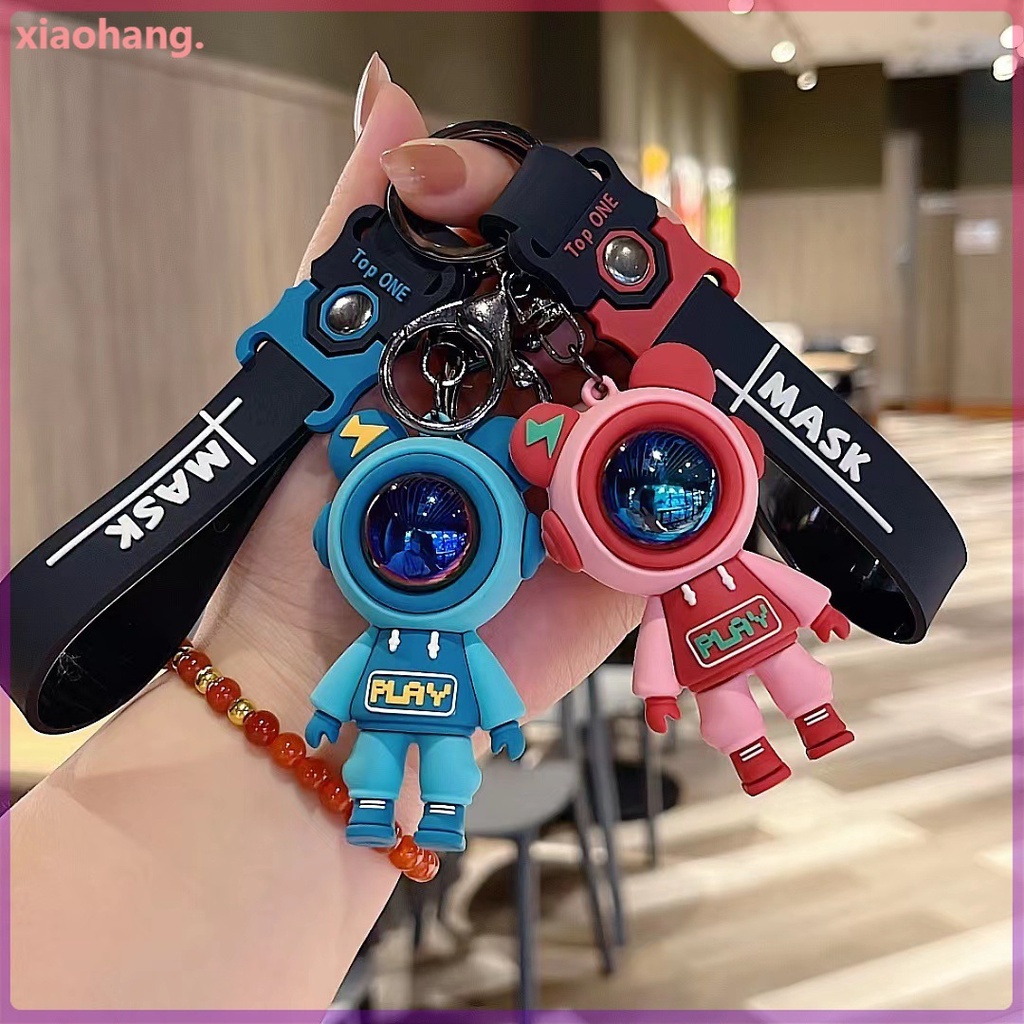 Móc Khóa Mô Hình Phi Hành Gia Kiểu Dáng Độc Đáo Trang Trí Balo, Túi Xách