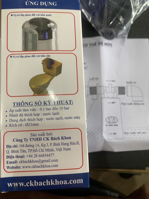 Phao cơ thế hệ mới CK BÁCH KHOA ( The float valve )