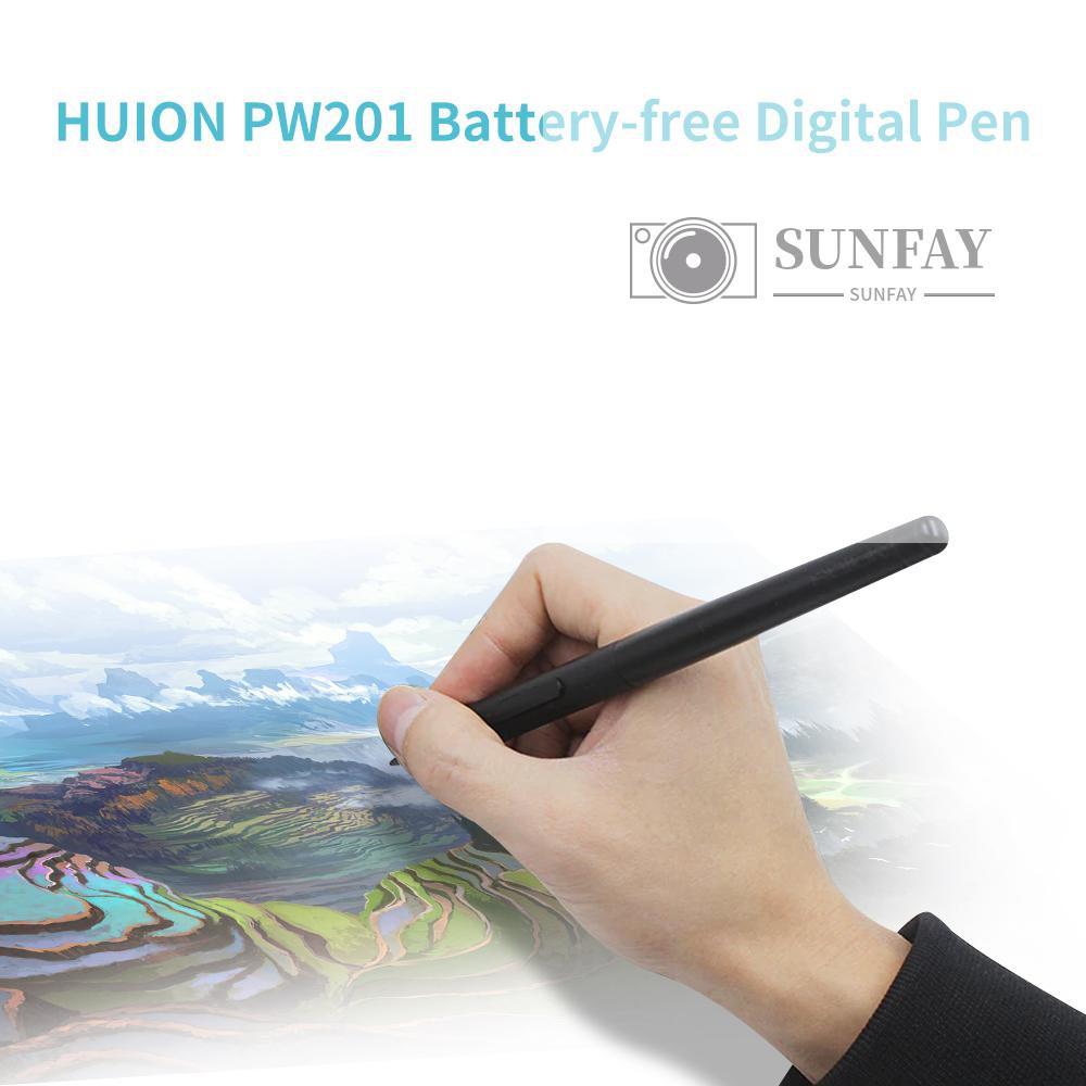 Bút Sạc Kỹ Thuật Số Huion Pw201 2 Nút Lập Trình Cho Máy Tính Bảng Huion H430P