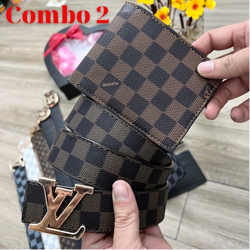 Combo thắt lưng nam,dây lưng nam tặng kèm ví da cao cấp nhiều mẫu lựa chọn
