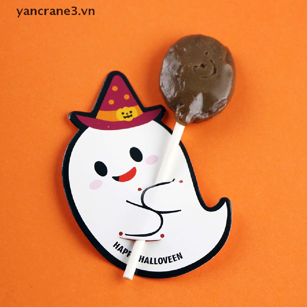 Bộ 50 Thẻ Đựng Kẹo / Bánh Quy / Kẹo Mút / Bí Ngô / Ma Quỷ Trang Trí Halloween / Giáng Sinh DIY Cho Bé {yancrane3.vn}