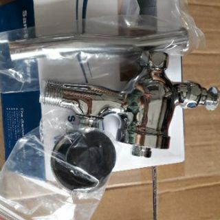 Van nhấn xả tiểu nam Đồng mạ Chrome