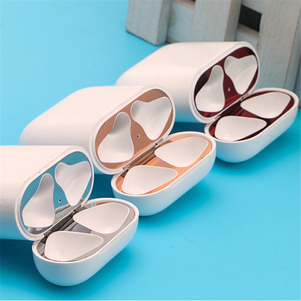 Bộ miếng dán bảo vệ chống bụi siêu mỏng bằng kim loại thích hợp cho Airpods Pro